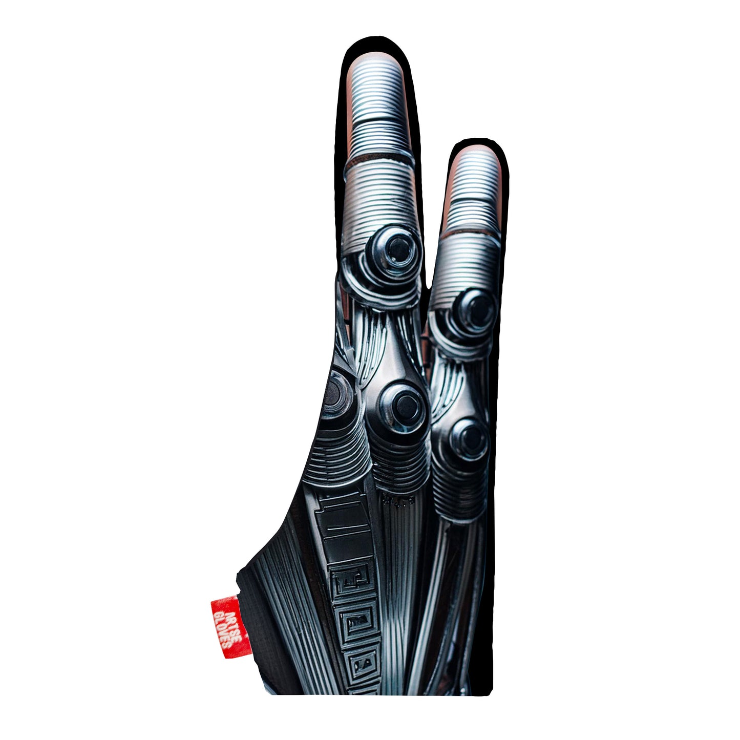 Artse gloves with two-finger anti-smudge robotic hand design, ideal for digital artists.