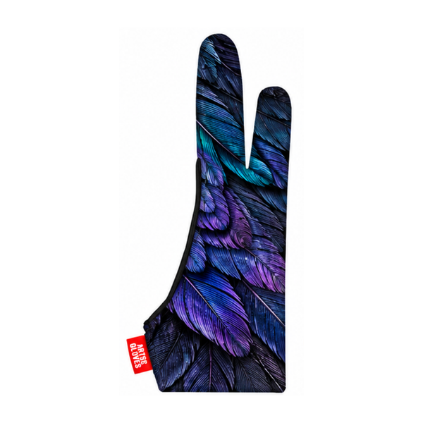 Feathery Textured Drawing Gloves for Tablet