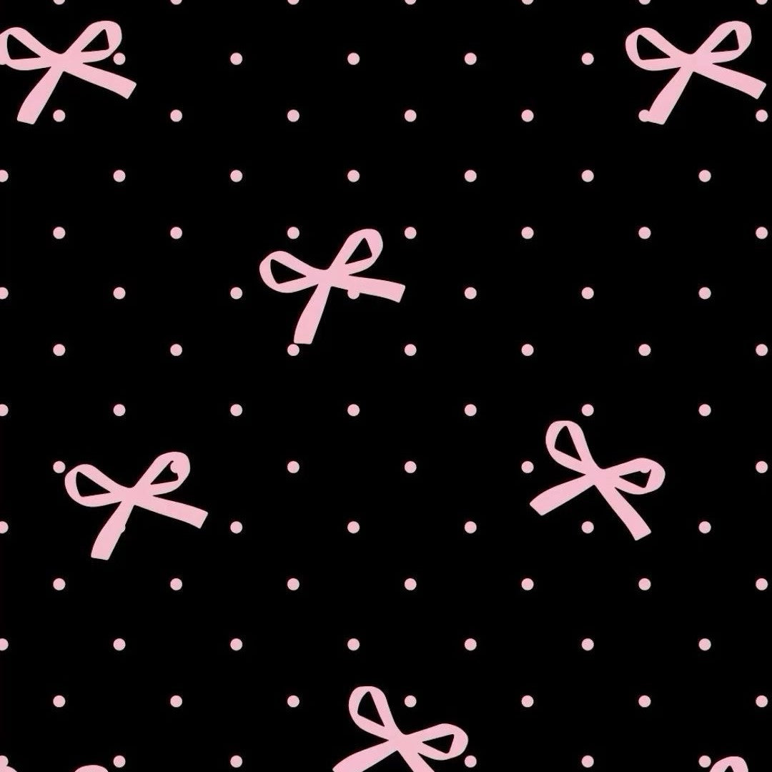Coquette Ribbon Pattern Drawing Gloves for Tablet