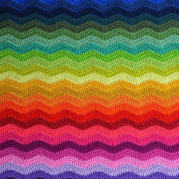 Rainbow Knitted Pattern Drawing Gloves for Tablet