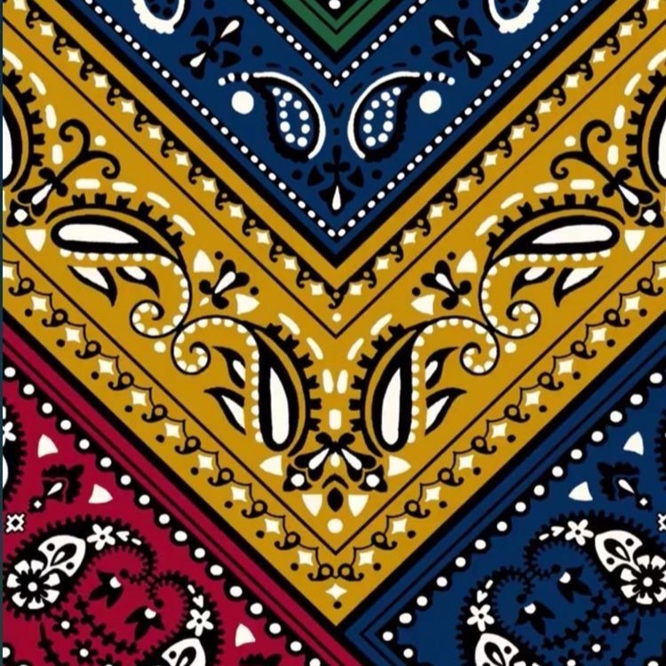 Multi-colored Bandana Pattern Drawing Gloves for Tablet