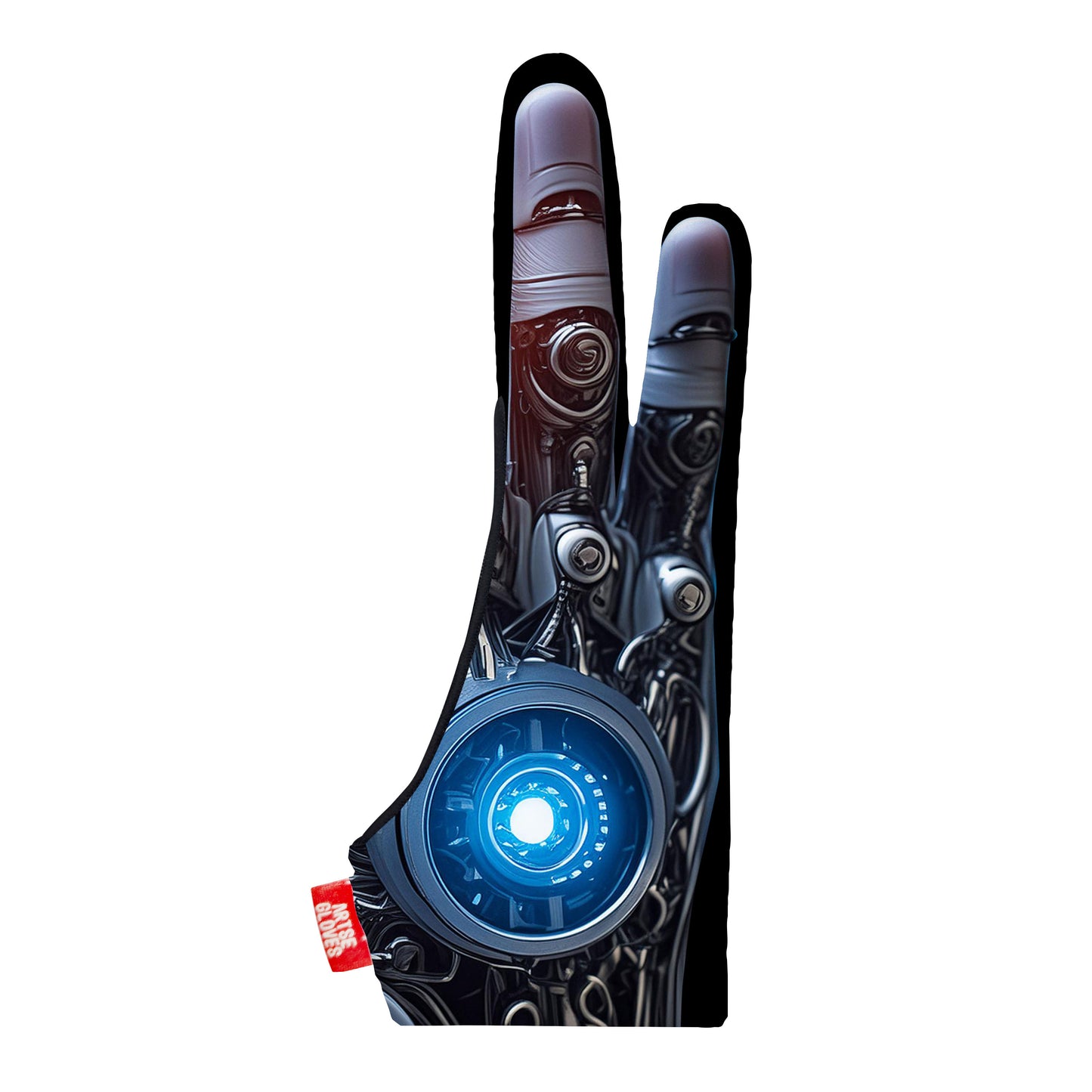 Artse gloves with two-finger anti-smudge robotic hand design, ideal for digital artists.