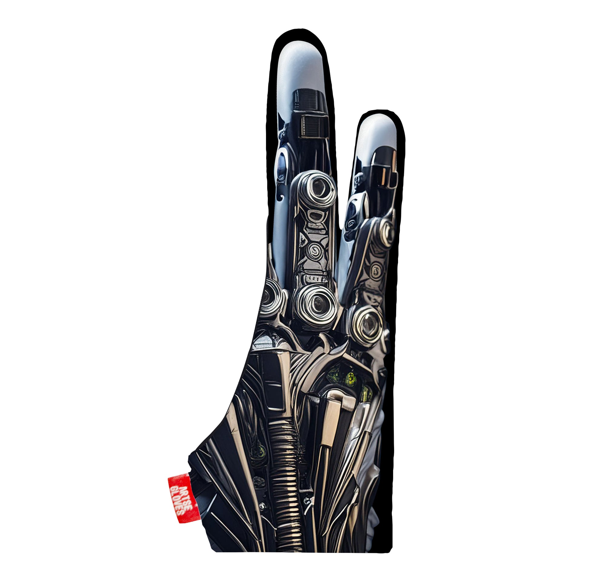 Artse gloves with two-finger anti-smudge robotic hand design, ideal for digital artists.