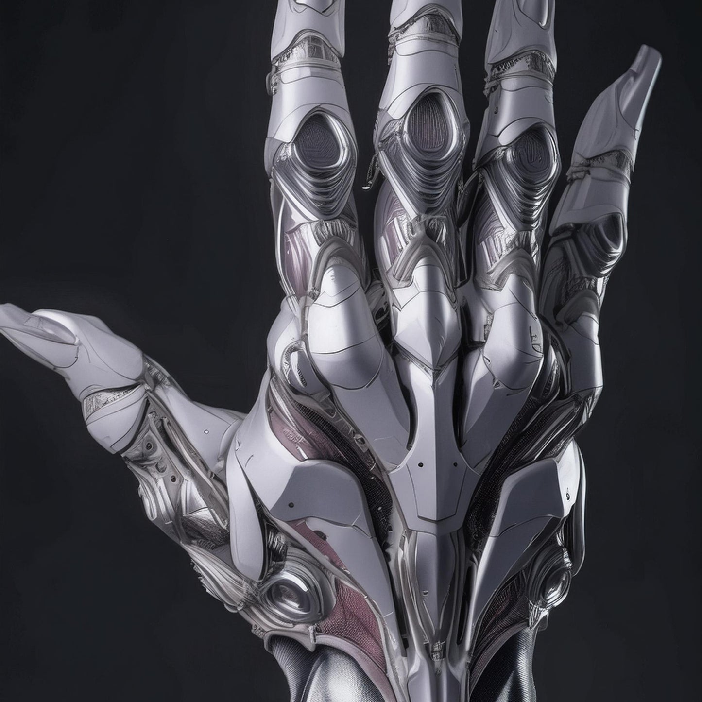 Graphics Cyber Claw Artse gloves template perfect for use in art, graphics, and fashion.