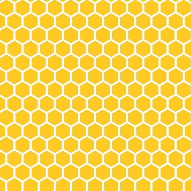 Yellow hexagonal pattern