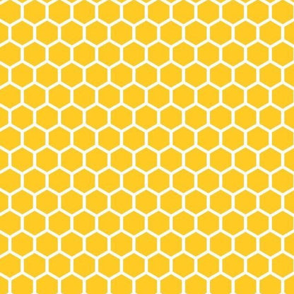 Yellow hexagonal pattern