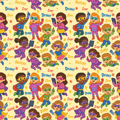Super Hero Kids Drawing Gloves for Tablet