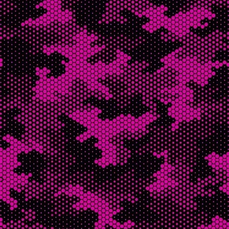 Black Pink Mosaic Camouflage Pattern Drawing Gloves for Tablet