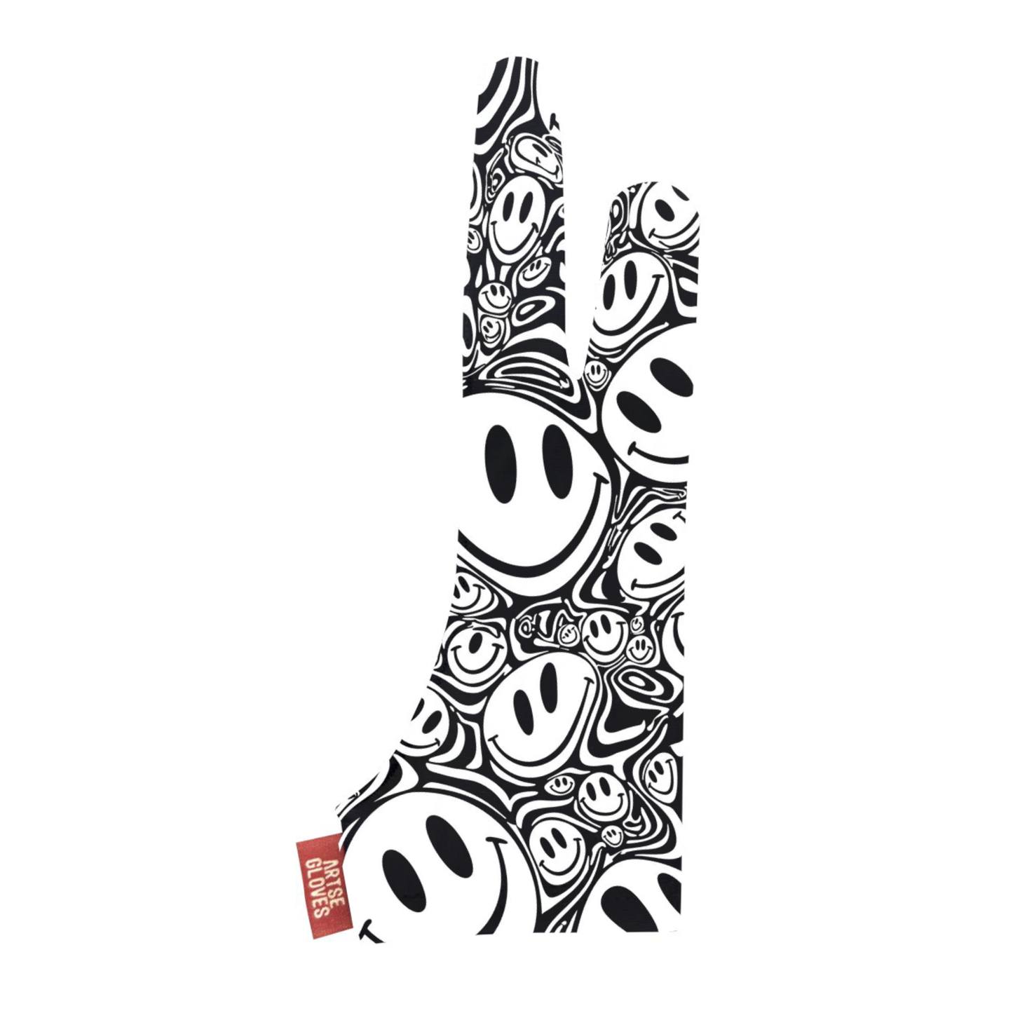 Smiley Pattern Drawing Gloves for Tablet