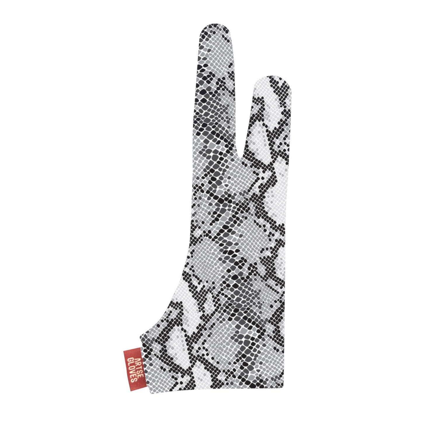 Gray Snake Skin Pattern Drawing Gloves for Tablet