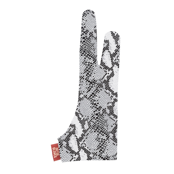 Gray Snake Skin Pattern Drawing Gloves for Tablet