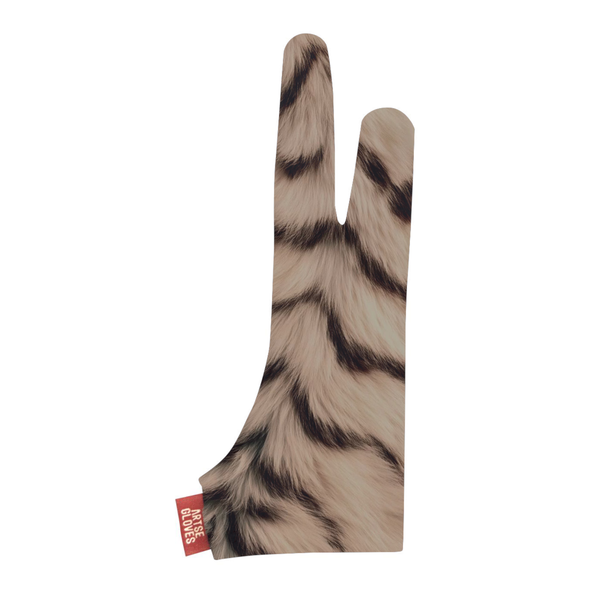 Tiger Fur Pattern Drawing Gloves for Tablet