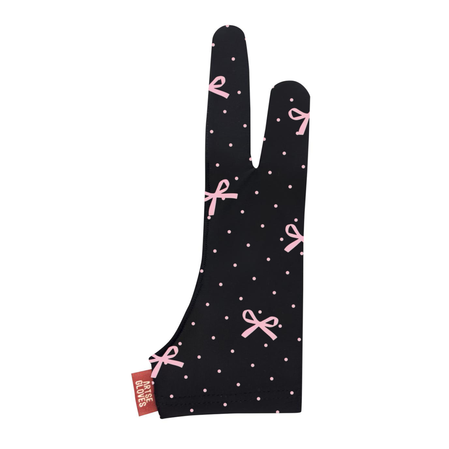 Coquette Ribbon Pattern Drawing Gloves for Tablet