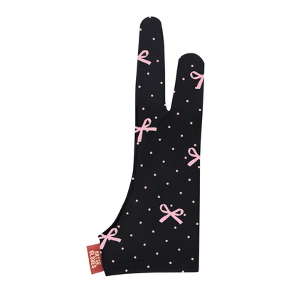 Coquette Ribbon Pattern Drawing Gloves for Tablet