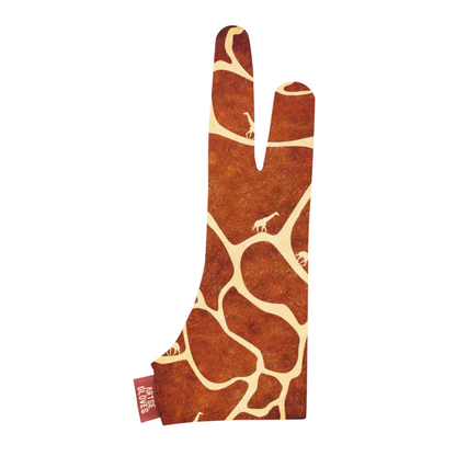 Giraffe in Giraffe Pattern Drawing Gloves for Tablet