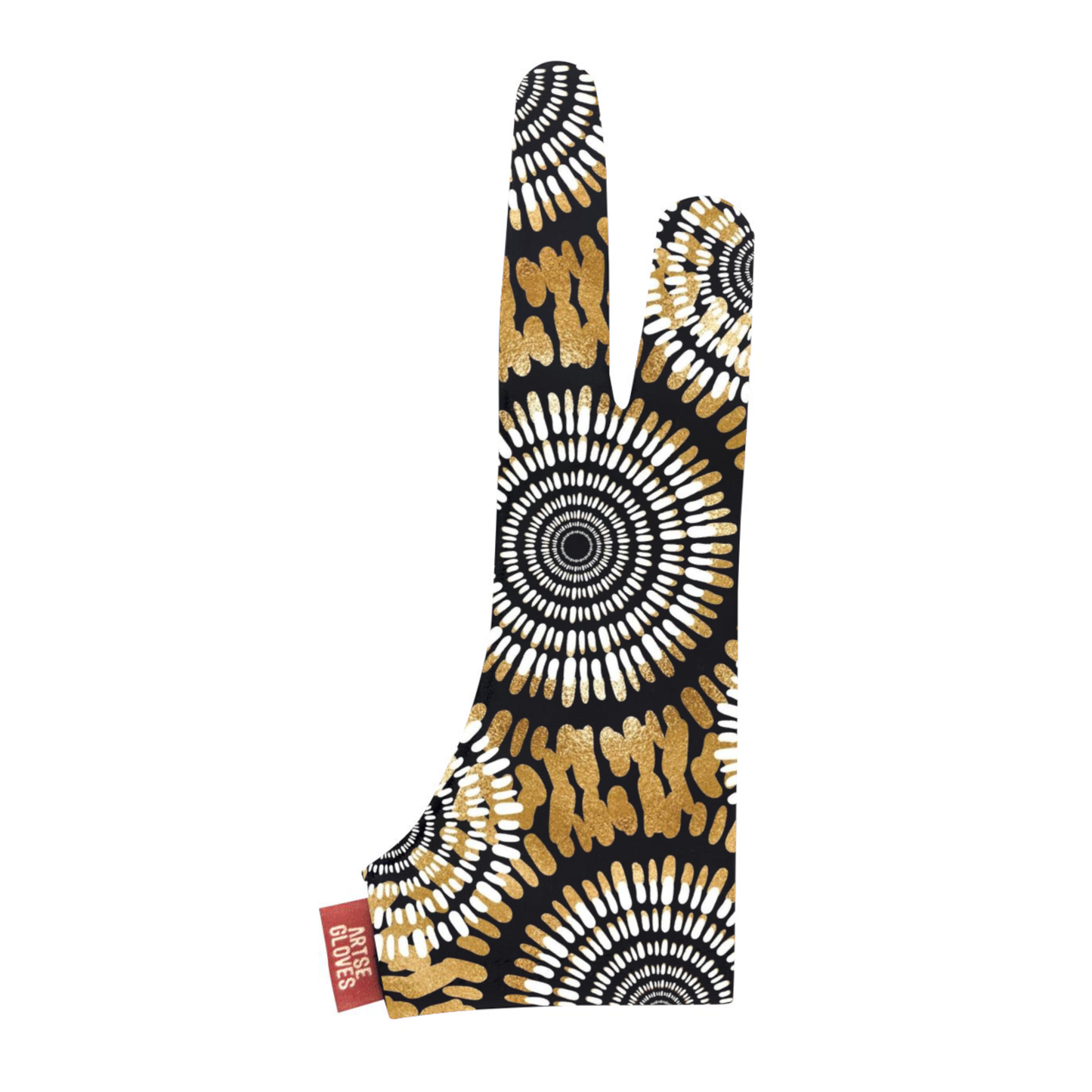 Spiral Tie Dye Pattern Drawing Gloves for Tablet